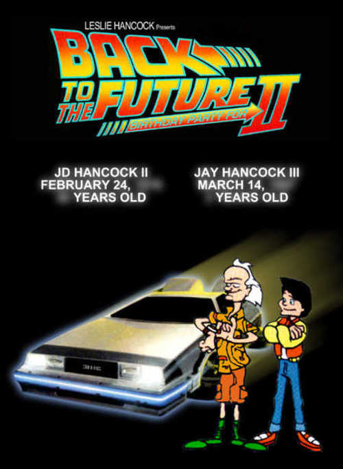 Back to the Future Party Invitation (Front)