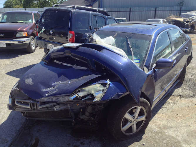 Photo of a damaged car