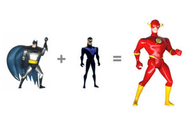 Batman + Nightwing = the Flash
