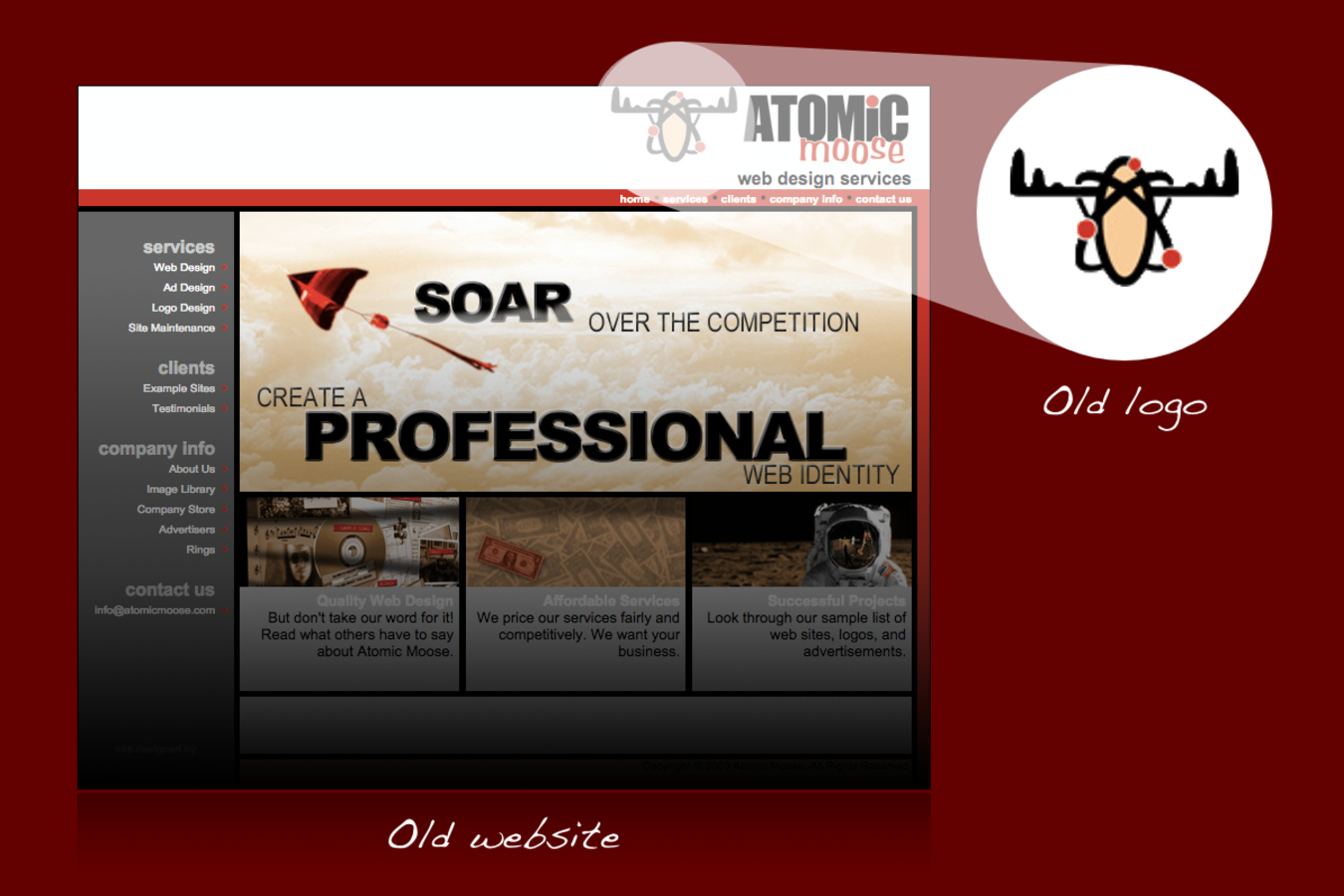 Old Atomic Moose web page