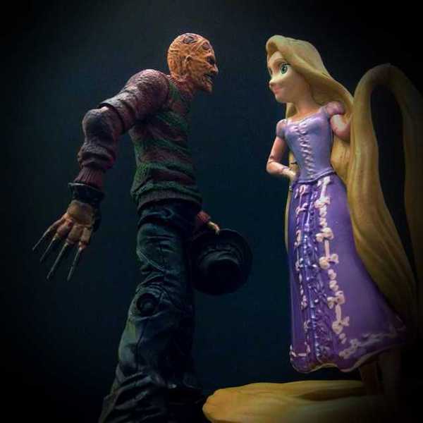 Photo of Freddy Krueger and Rapunzel