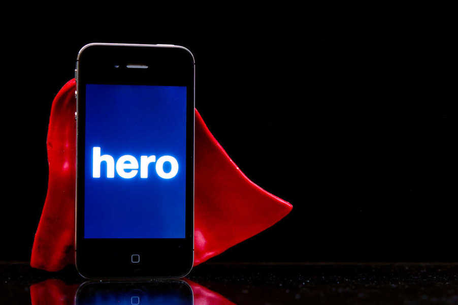 Photo of a phone wearing a red cape