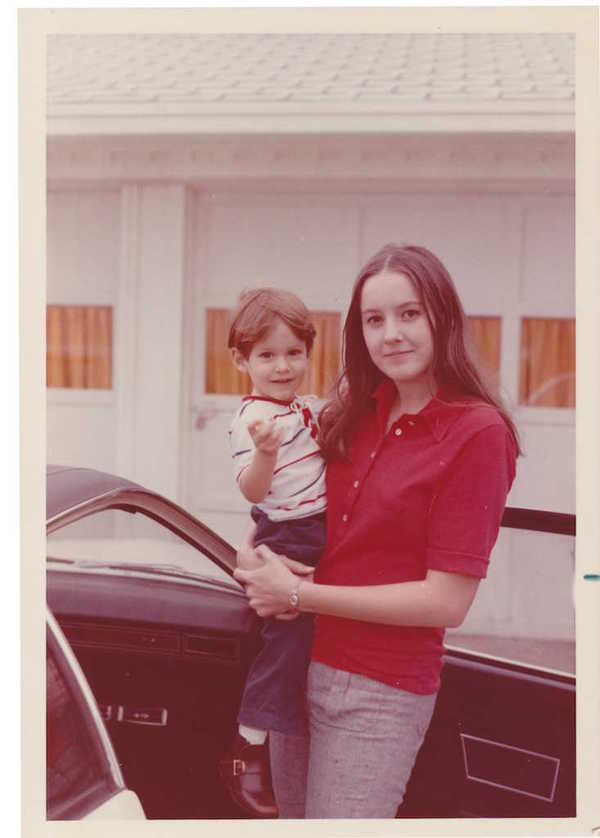 Photo of my mother and me