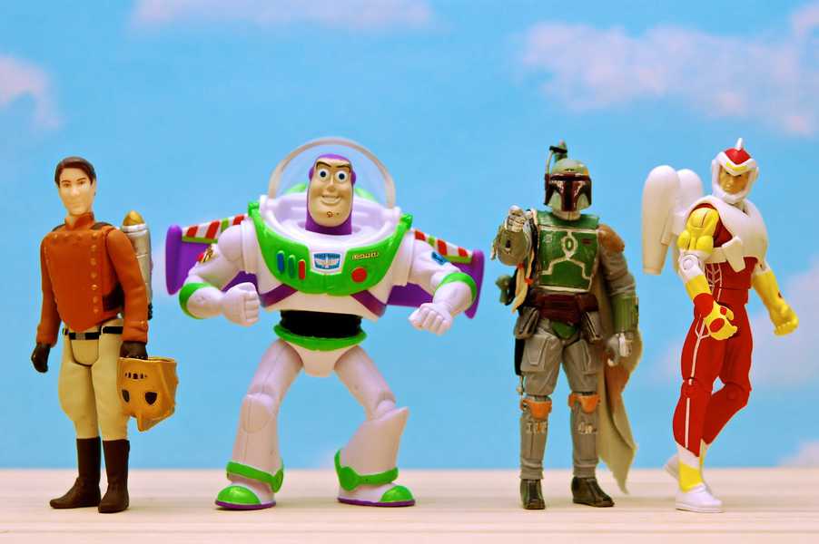 Photo of several characters wearing jet packs