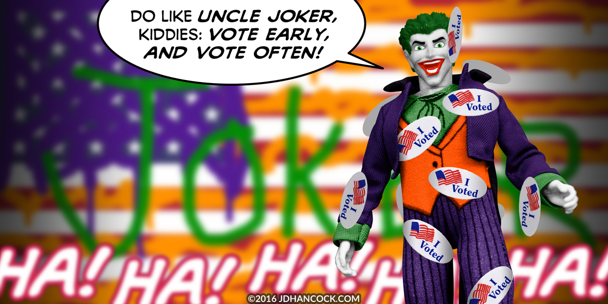 PopFig toy comic with the Joker.