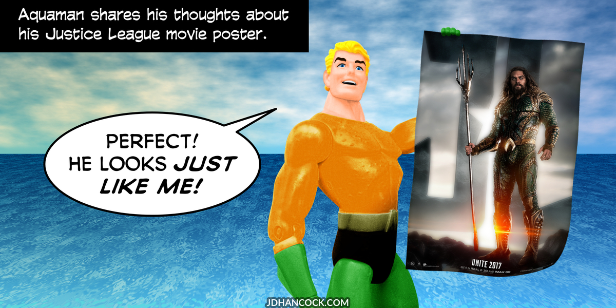 PopFig toy comic with Aquaman.