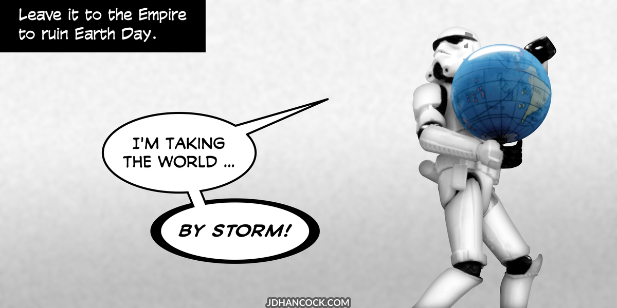 PopFig toy comic with a stormtrooper from Star Wars.