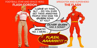 PopFig toy comic with Flash Gordon and the Flash.
