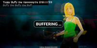 PopFig toy comic with Buffy the Vampire Slayer glitching.