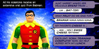 PopFig toy comic with Robin talking to Batman.