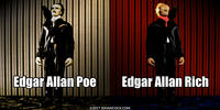 PopFig toy comic with Edgar Allan Poe.