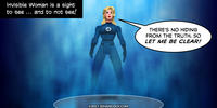 PopFig toy comic with Invisible Woman.