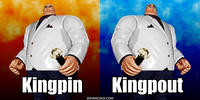 PopFig toy comic with Kingpin.