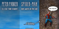 PopFig toy comic with Spider-Man.