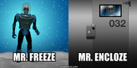 PopFig toy comic with Mr. Freeze.
