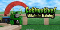 PopFig toy comic with Loki as a toy train.