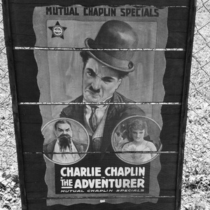 Charlie Chaplin in _The Adventurer_ Slat Wood Art