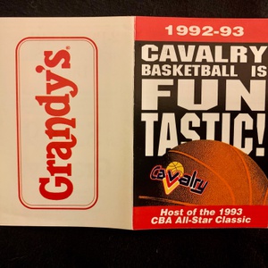 1992 Oklahoma City Cavalry Pocket Schedule