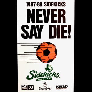 1987 Dallas Sidekicks Pocket Schedule