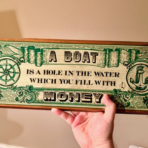 A Boat is a Hole Sign